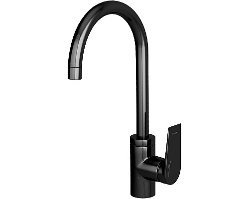 Смеситель для кухни WasserKRAFT Glan 6607 Черный глянцевый