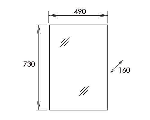 Зеркальный шкаф Onika Венеция 50.00 205014 Белое