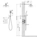 Душевая система Timo Petruma SX-5059/03SM с термостатом Черный