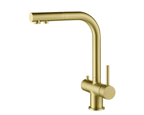 Смеситель для кухни Timo Saona 2356/17FL Золото матовое