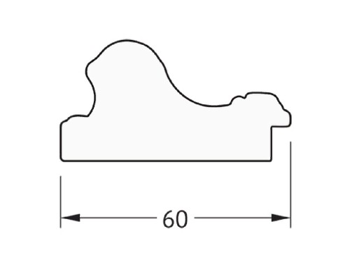 Зеркало Evoform Definite 75х55 Золотые бусы на серебре