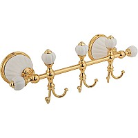 Вешалка для полотенец Migliore Olivia 17463 Золото Белая
