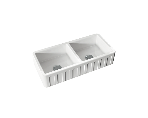 Мойка кухонная Kerasan Hannah Surrey 545101 100x47 белый