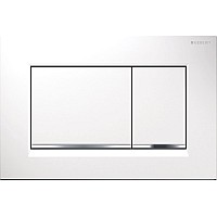 Кнопка смыва GEBERIT Omega 30 115.080.KJ.1 Белый-глянцевый хром