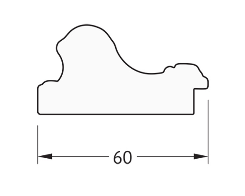 Зеркало Evoform Definite 135х75 BY 3299 в багетной раме - Бронзовые бусы на дереве 60 мм