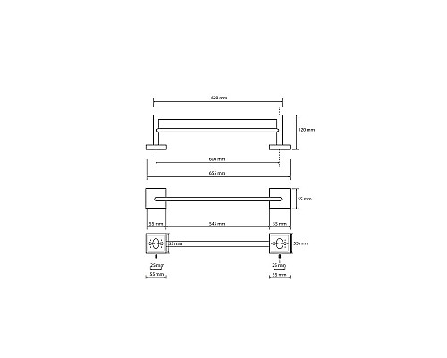 Двойной держатель полотенца Bemeta 132204052