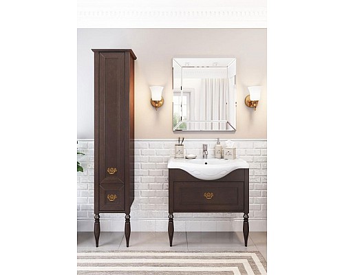 Шкаф пенал Roca America Evolution L 40 ZRU9302948 R Дуб темный шоколад