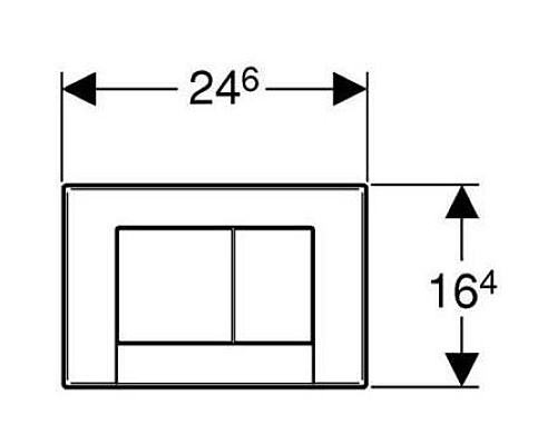 Кнопка смыва GEBERIT Sigma 30 115.883.KJ.1 Белый-глянцевый хром Кнопка смыва GEBERIT Sigma 30 115.883.KJ.1 Белый-глянцевый хром