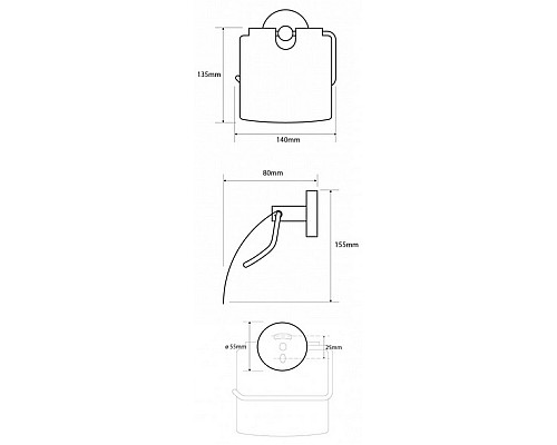 Набор аксессуаров для ванной Bemeta Omega 6 204601 Хром