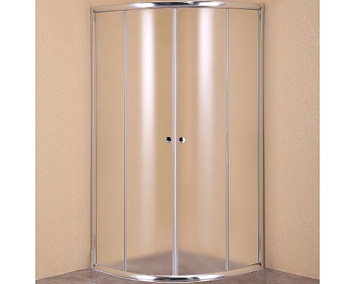 Душевой уголок Agger A01-080MCR/G 80x80 профиль Хром стекло матовое