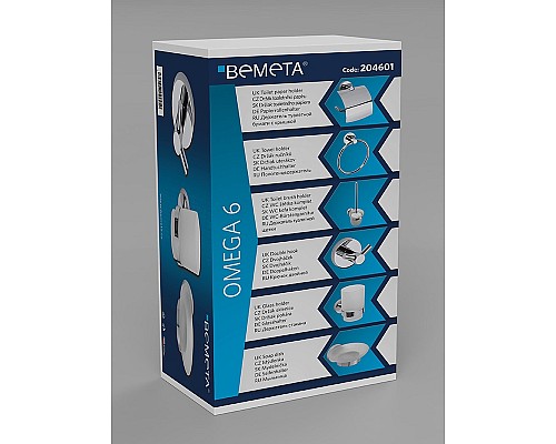 Набор аксессуаров для ванной Bemeta Omega 6 204601 Хром
