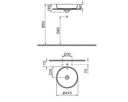 Раковина-чаша VitrA Metropole 17 5940B003-0012