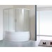 Шторка на ванну Royal Bath Alpine 140 профиль Белый стекло шиншилла