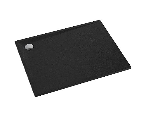 Душевой поддон из искусственного камня Omnires Stone 100х90 STONE90/100BL Черный матовый