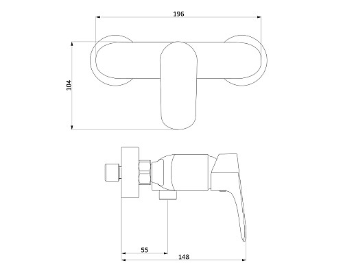 Смеситель для душа Damixa Palace Grand 462000000