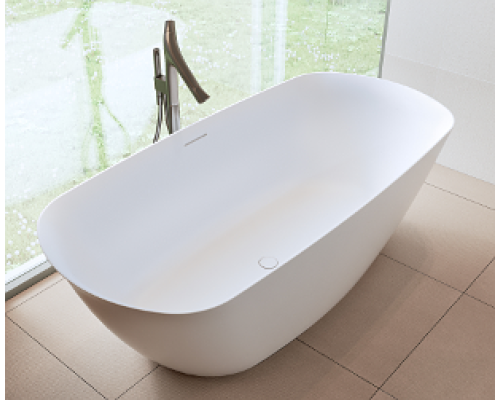 Овальная ванна из искусственного камня Riho Bilo 165x77 белая BS6500500000000