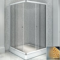 Душевой уголок Radomir 110x90 R 1-03-1-2-0-1221 с поддоном профиль Белый стекло матовое