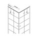 Душевое ограждение NEW TRENDY NEW SOLEO BLACK 80x90x195 (черный)