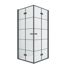 Душевое ограждение NEW TRENDY NEW SOLEO BLACK 80x90x195 (черный)