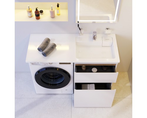 Раковина AM.PM X-Joy 120 R M85AWPR1201WG на стиральную машину Белая