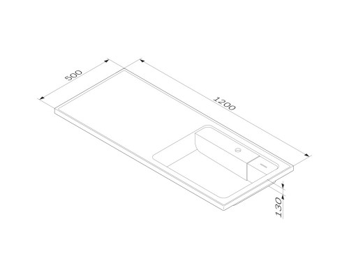 Раковина AM.PM X-Joy 120 R M85AWPR1201WG на стиральную машину Белая