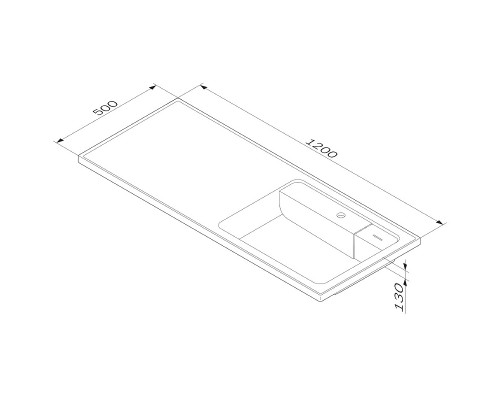Раковина AM.PM X-Joy 120 R M85AWPR1201WG на стиральную машину Белая