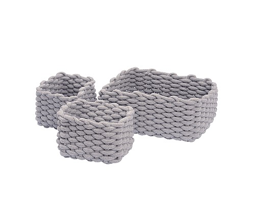 Набор корзин WasserKRAFT Mindel WB-850 Set Серый Набор корзин WasserKRAFT Mindel WB-850 Set Серый