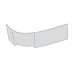 Передняя панель для ванны Ravak ROSA CZ58100A00 95 P 160 см белая