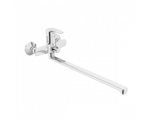 Смеситель для ванны IDDIS Ray с длинным изливом и керамическим дивертором RAYSBL2i10WA