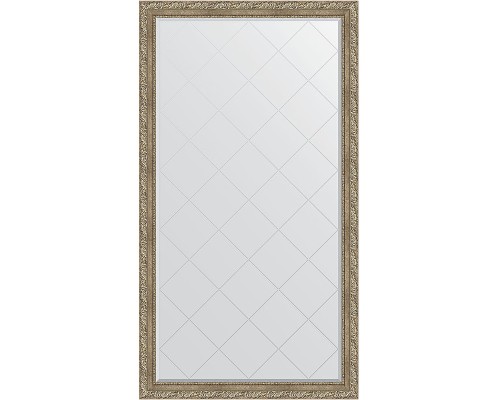 Зеркало Evoform Exclusive-G Floor 200х110 BY 6353 с гравировкой в багетной раме - Виньетка античное серебро 85 мм