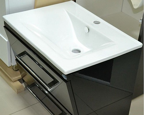 Тумба под раковину Bellezza Берта 100 4635217510040 подвесная Черная