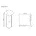 Душевой уголок Vincea Scala 90x90 Хром, арт