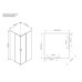 Душевой уголок Vincea Scala 90x90 Хром, арт