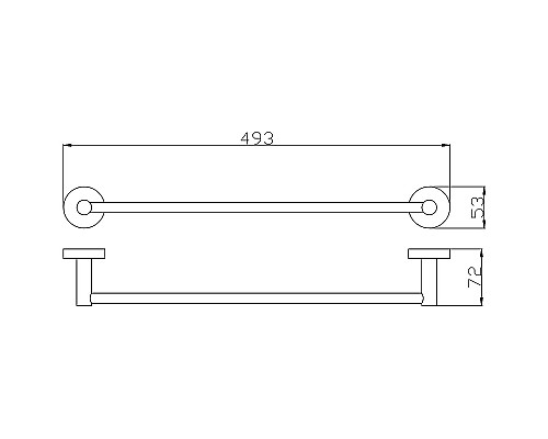 Полотенцедержатель Rav Slezak Colorado COA0701/45 Хром