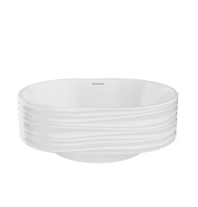 Раковина Kerama Marazzi ARTBASIN Sabbia накладная 50, белая глянцевая