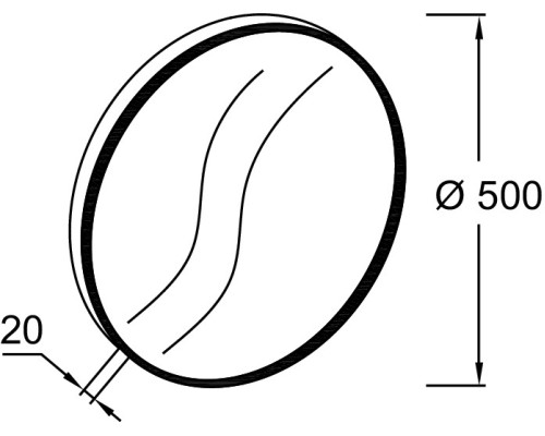 Зеркало Jacob Delafon Odeon Rive Gauche 50 EB1176-GLD Золото