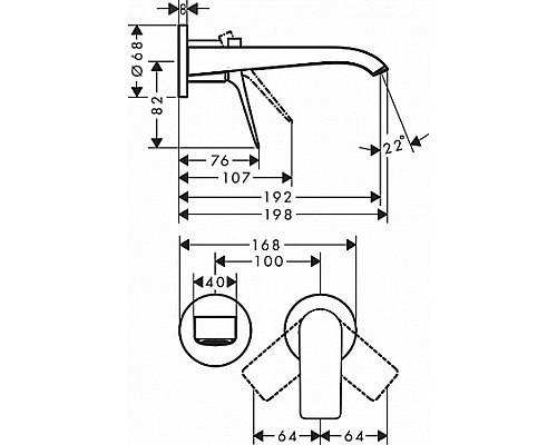 Смеситель для раковины Hansgrohe Vivenis 75050700 Белый матовый