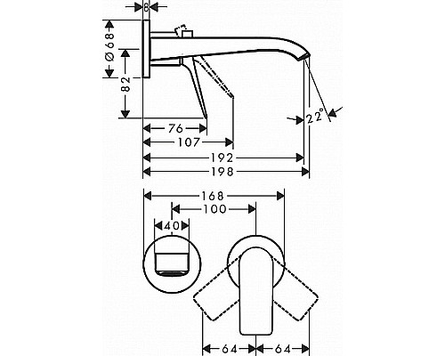 Смеситель для раковины Hansgrohe Vivenis 75050700 Белый матовый