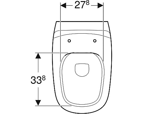 Чаша унитаза безободковая напольная GEBERIT Citterio 500.512.01.1