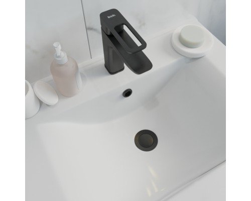 Выпуск для умывальника IDDIS Slide черный SLIB000i88