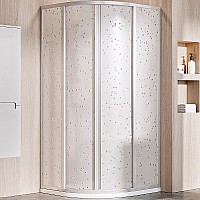 Душевой уголок Ravak Supernova SKCP4-90 90x90 3117OU0211 Сатин витраж пластик Pearl