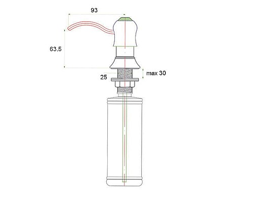 Дозатор жидкого мыла ZORG ZR-26 CR