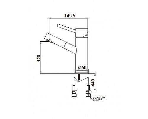 Смеситель для раковины KAISER Merkur 26011