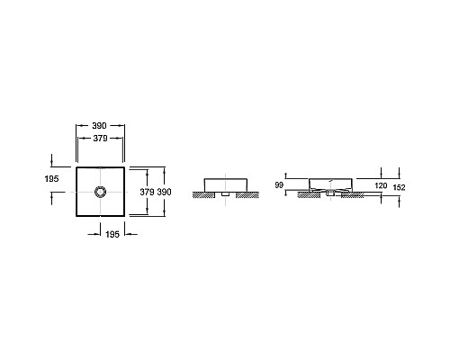 Раковина-чаша Jacob Delafon Delta Pure 39 E90011-0 Белая