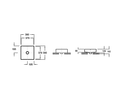 Раковина-чаша Jacob Delafon Delta Pure 39 E90011-0 Белая