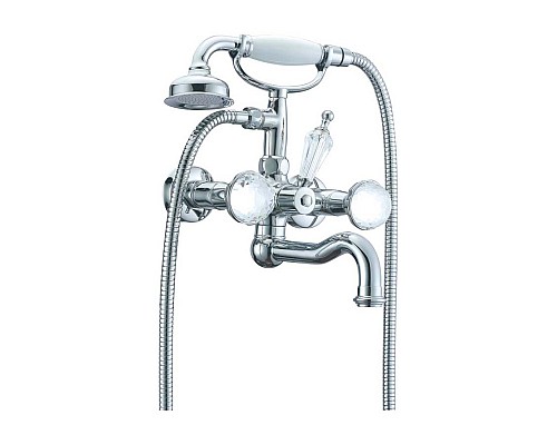 Смеситель для ванны(душевой комплект) Boheme Brillante Presente 353 хром