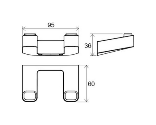 Крючок двойной Ravak X07P352