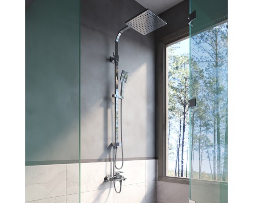 Душевой гарнитур с верхней лейкой хром IDDIS Bild
