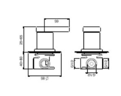 Смеситель для душа Webert Coral CO880101560, черный