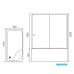 Душевой уголок Royal Bath BP 100х80 с поддоном Хром